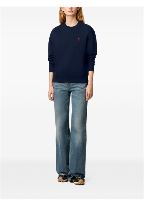 felpa adc uomo blu AMI PARIS | BFUSW035.730430